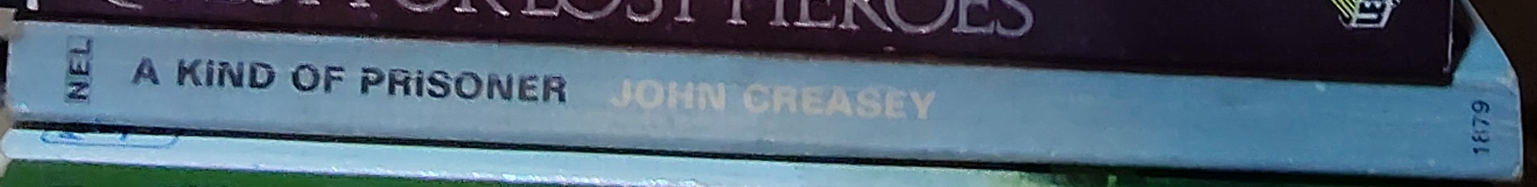 John Creasey  A KIND OF PRISONER (Department 'Z') spine of book image