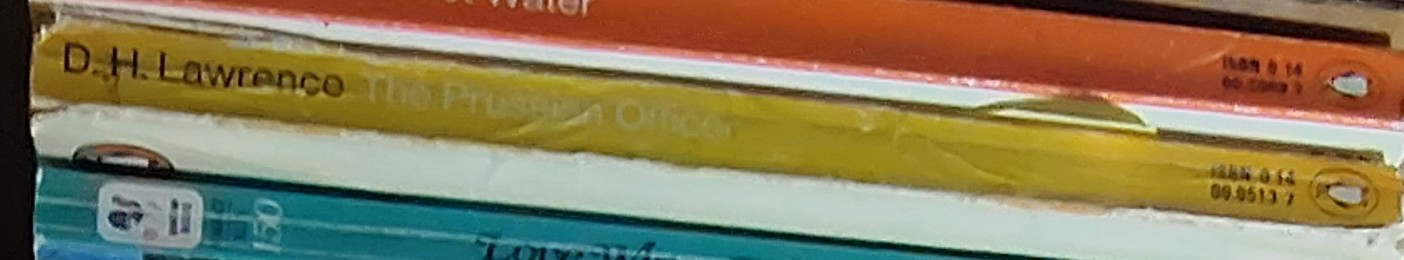 D.H. Lawrence  THE PRUSSIAN OFFICER spine of book image