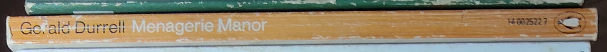Gerald Durrell  MENAGERIS MANOR spine of book image