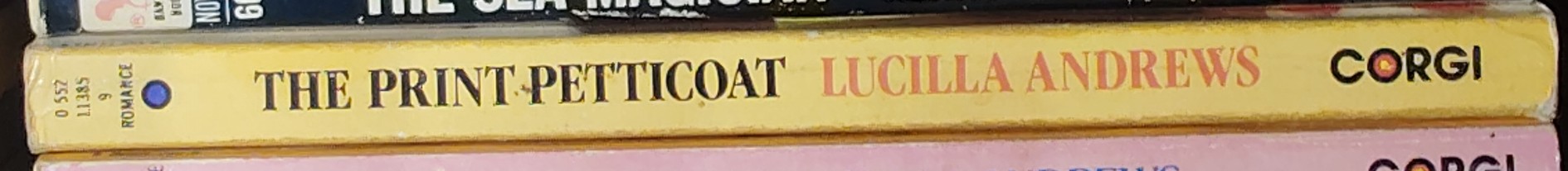 Lucilla Andrews  THE PRINT PETTICOAT spine of book image