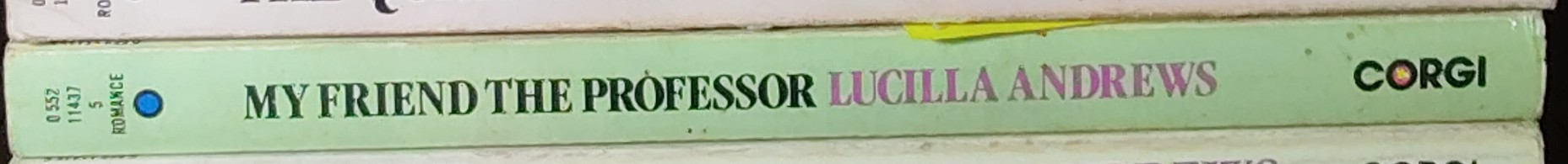 Lucilla Andrews  MY FRIEND THE PROFESSOR spine of book image