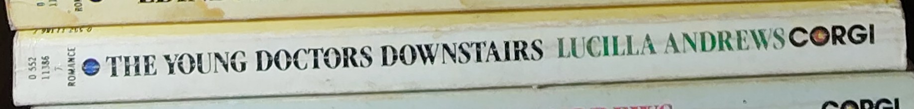 Lucilla Andrews  THE YOUNG DOCTORS DOWNSTAIRS spine of book image