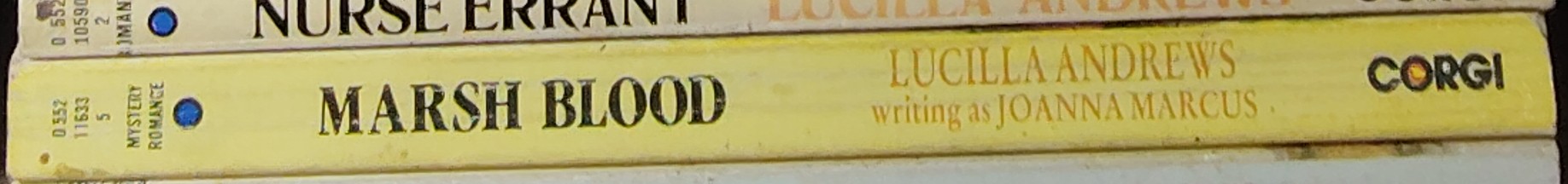 Lucilla Andrews  MARSH BLOOD spine of book image
