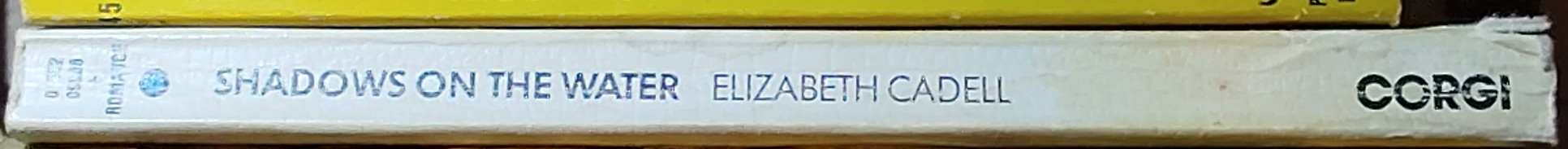 Elizabeth Cadell  SHADOWS ON THE WATER spine of book image