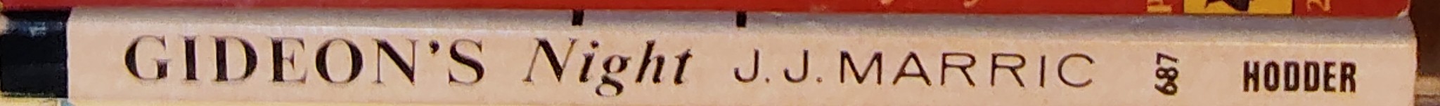 J.J. Marric  GIDEON'S NIGHT spine of book image