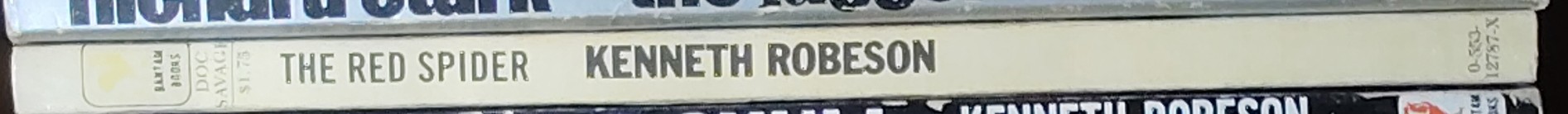 Kenneth Robeson  DOC SAVAGE: THE RED SPIDER spine of book image