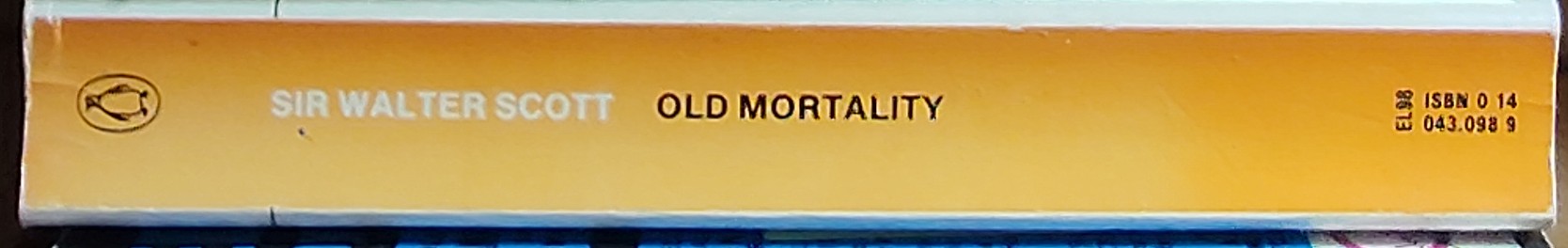 Sir Walter Scott  OLD MORTALITY spine of book image