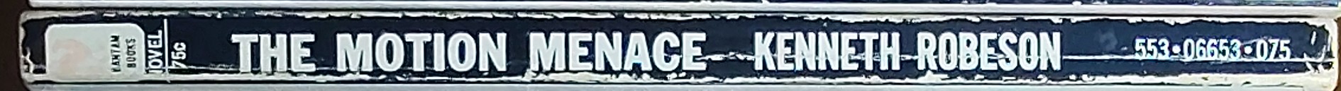 Kenneth Robeson  DOC SAVAGE: THE MOTION MENACE spine of book image