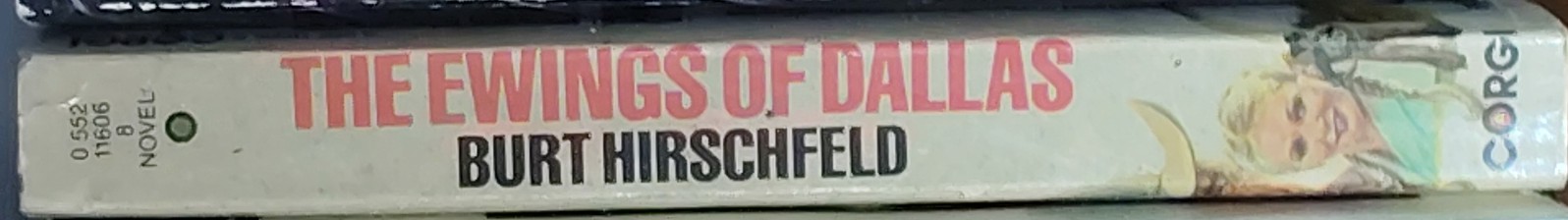 Burt Hirschfeld  THE EWINGS OF DALLAS spine of book image