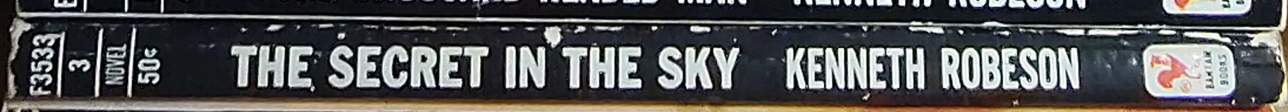 Kenneth Robeson  DOC SAVAGE: THE SECRET IN THE SKY spine of book image