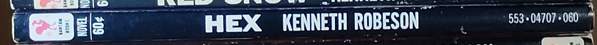 Kenneth Robeson  DOC SAVAGE: HEX spine of book image