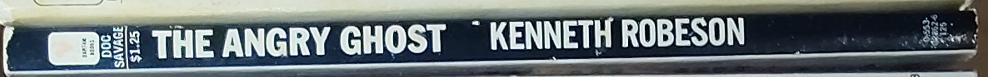 Kenneth Robeson  DOC SAVAGE: THE ANGRY GHOST spine of book image