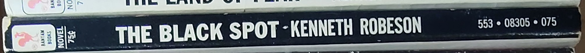 Kenneth Robeson  DOC SAVAGE: THE BLACK SPOT spine of book image