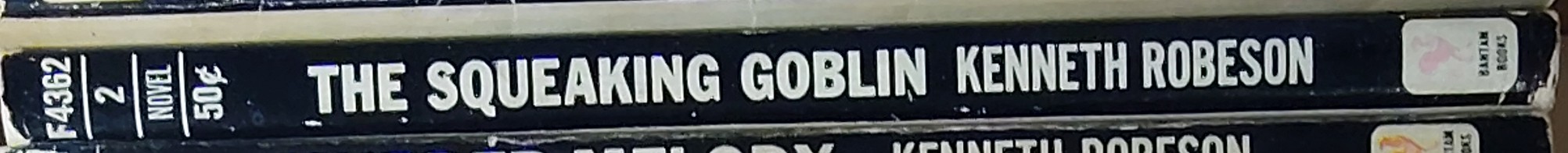 Kenneth Robeson  DOC SAVAGE: THE SQUEAKING GOBLIN spine of book image