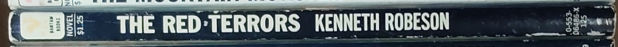 Kenneth Robeson  DOC SAVAGE: THE RED TERRORS spine of book image