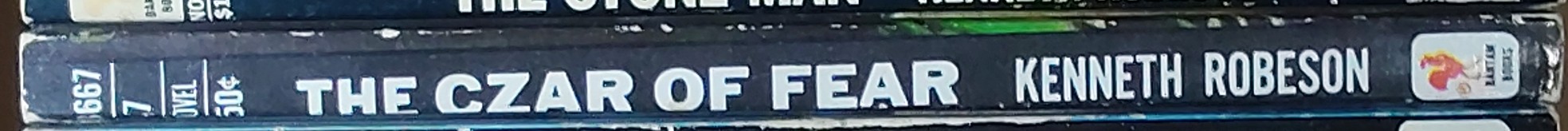 Kenneth Robeson  DOC SAVAGE: THE CZAR OF FEAR spine of book image