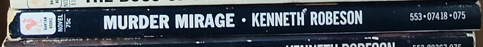 Kenneth Robeson  DOC SAVAGE: MURDER MIRAGE spine of book image