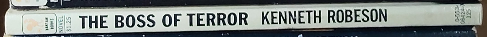 Kenneth Robeson  DOC SAVAGE: THE BOSS OF TERROR spine of book image