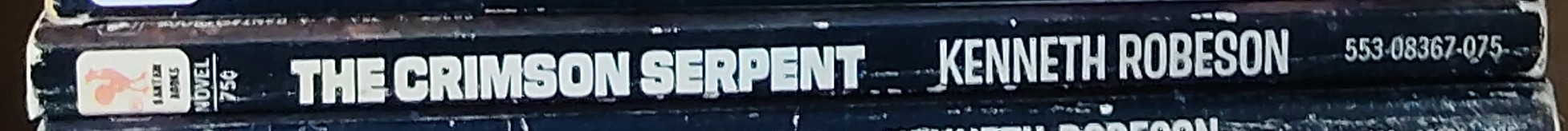 Kenneth Robeson  DOC SAVAGE: THE CRIMSON SERPENT spine of book image