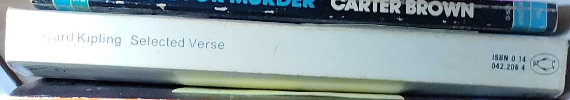 Rudyard Kipling  SELECTED VERSE spine of book image