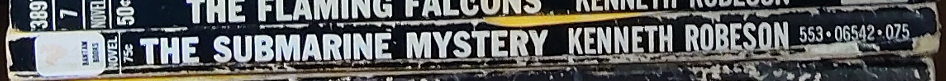 Kenneth Robeson  DOC SAVAGE: THE SUBMARINE MYSTERY spine of book image