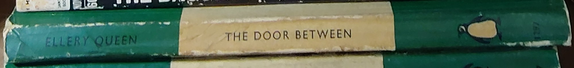 Ellery Queen  THE DOOR BETWEEN spine of book image