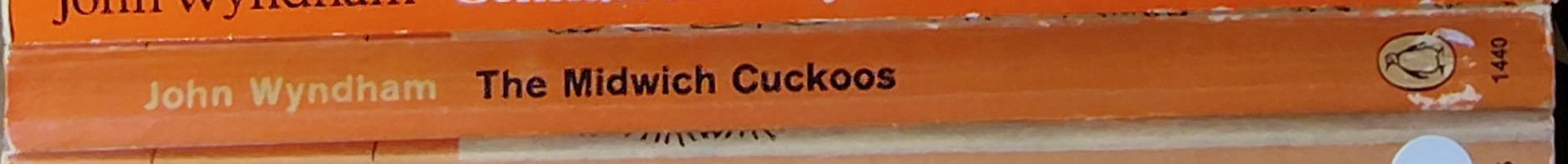 John Wyndham  THE MIDWICH CUCKOOS spine of book image