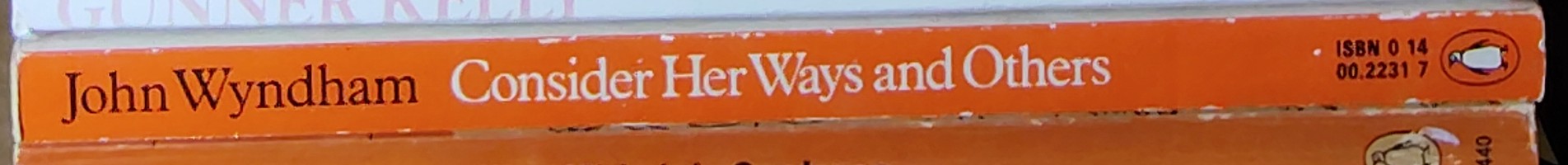 John Wyndham  CONSIDER HER WAYS AND OTHERS spine of book image