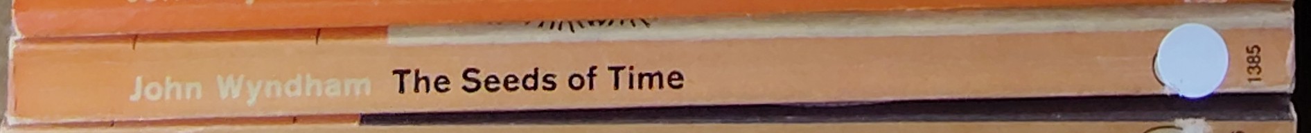 John Wyndham  THE SEEDS OF TIME spine of book image