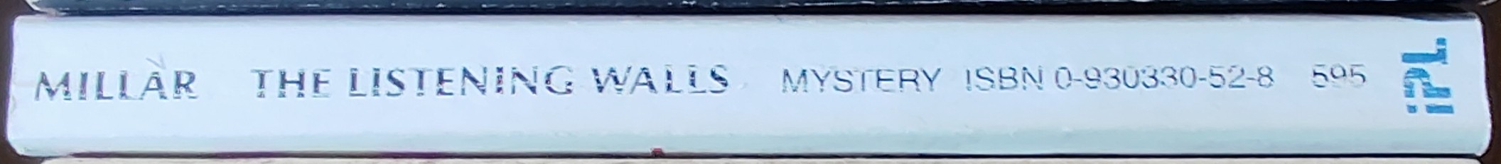 Margaret Millar  THE LISTENING WALLS spine of book image