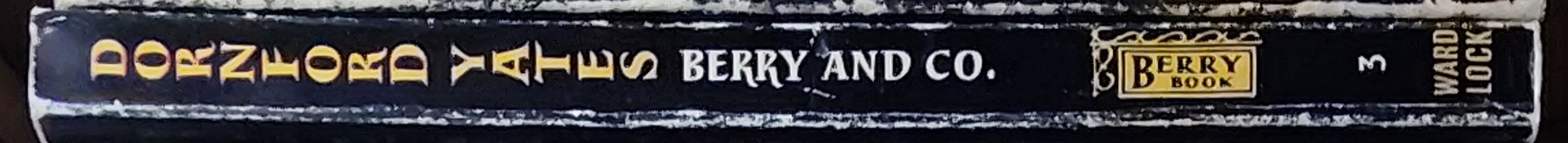 Dornford Yates  BERRY AND CO. spine of book image