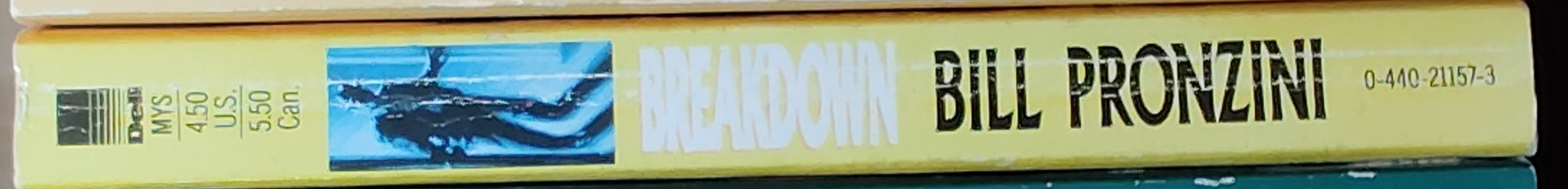 Bill Pronzini  BREAKDOWN spine of book image