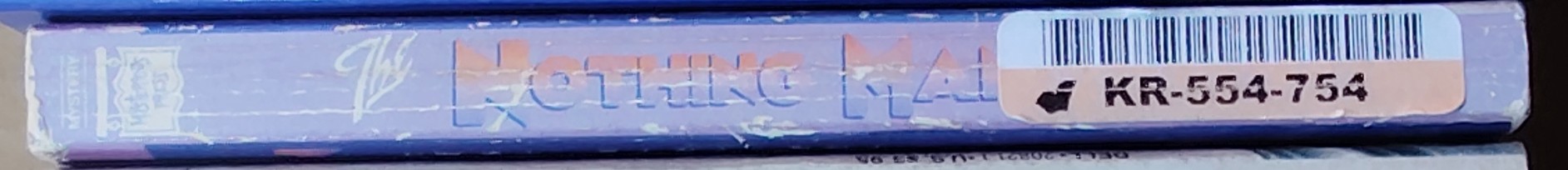 Jim Thompson  NOTHING MAN spine of book image