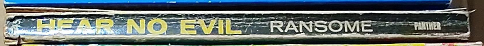 Stephen Ransome  HEAR NO EVIL spine of book image