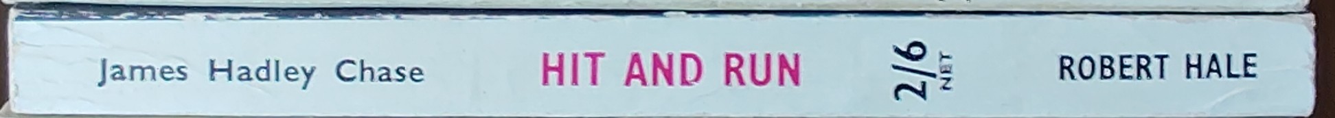 James Hadley Chase  HIT AND RUN spine of book image