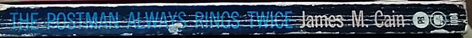 James M. Cain  THE POSTMAN ALWAYS RINGS TWICE spine of book image