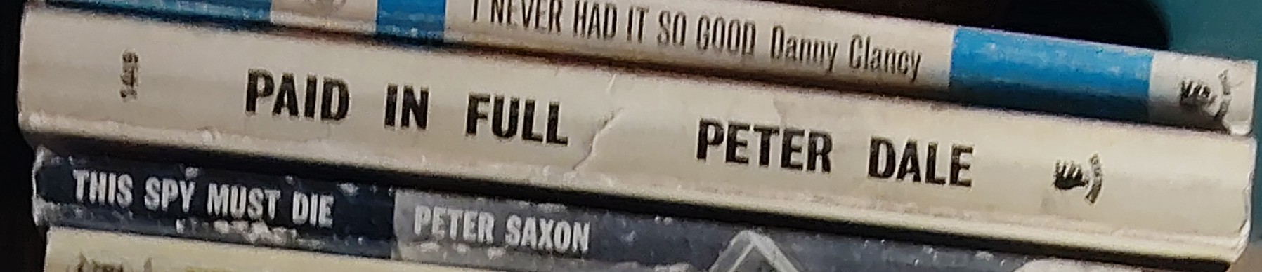 Peter Dale  PAID IN FULL spine of book image