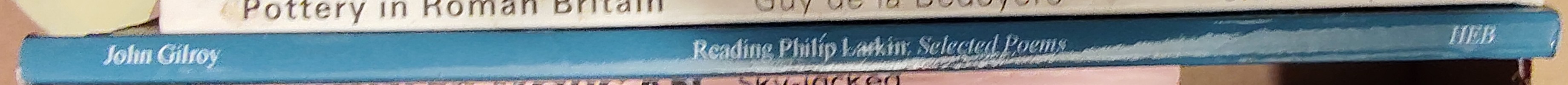John Gilroy  READING PHILIP LARKIN: SELECTED POEMS spine of book image