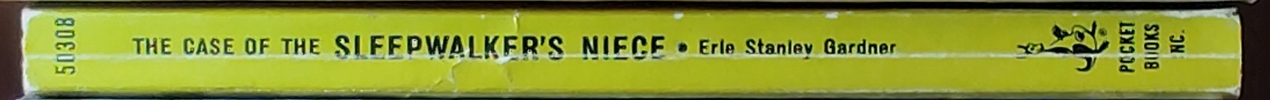 Erle Stanley Gardner  THE CASE OF THE SLEEPWALKER'S NIECE spine of book image