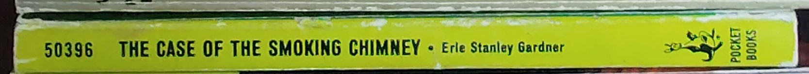 Erle Stanley Gardner  THE CASE OF THE SMOKING CHIMNEY spine of book image