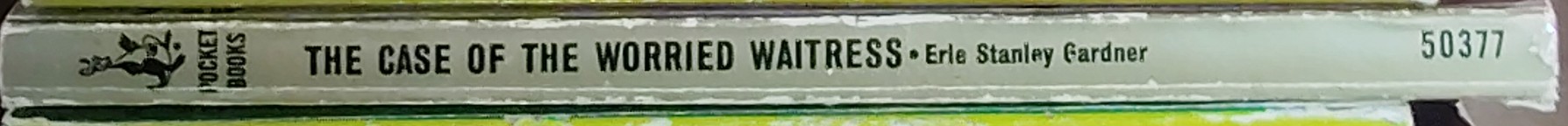 Erle Stanley Gardner  THE CASE OF THE WORRIED WAITRESS spine of book image