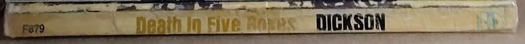 Carter Dickson  DEATH IN FIVE BOXES spine of book image