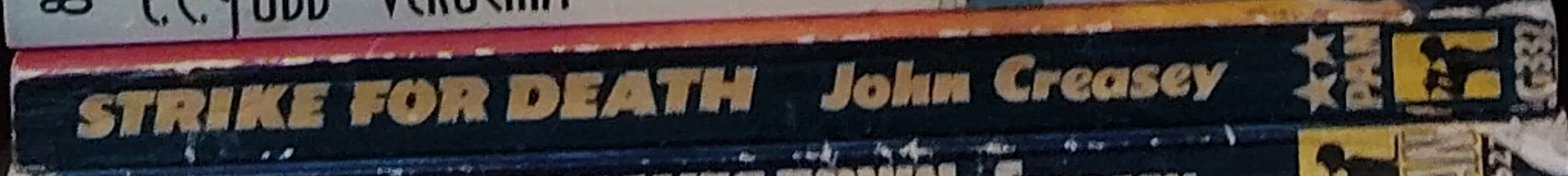 John Creasey  STRIKE FOR DEATH (Inspector West) spine of book image