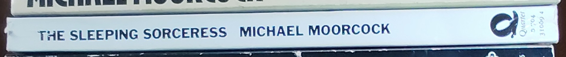 Michael Moorcock  THE SLEEPING SORCERESS spine of book image