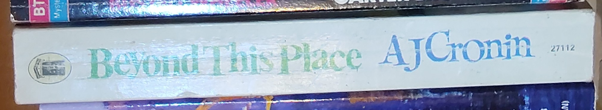 A.J. Cronin  BEYOND THIS PLACE spine of book image