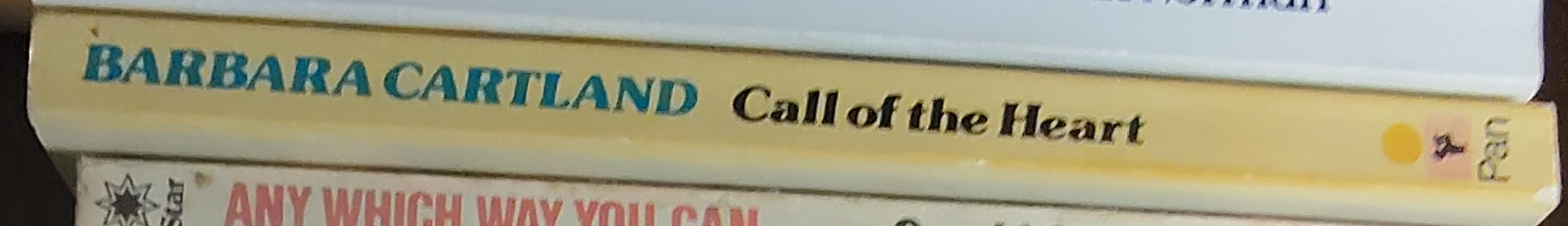 Barbara Cartland  CALL OF THE HEART spine of book image