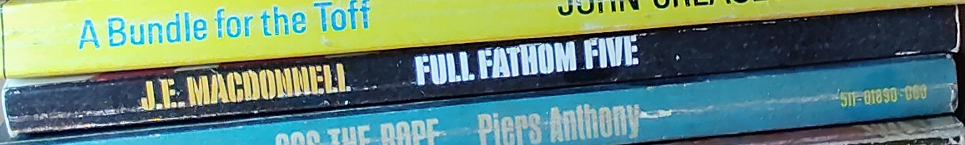 J.E. Macdonnell  FULL FATHOM FIVE spine of book image