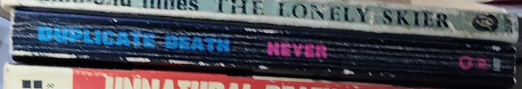 Georgette Heyer  DUPLICATE DEATH spine of book image