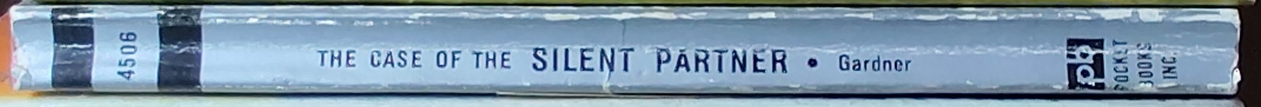 Erle Stanley Gardner  THE CASE OF THE SILENT PARTNER spine of book image