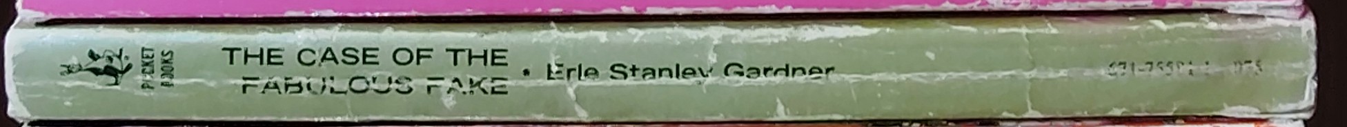 Erle Stanley Gardner  THE CASE OF THE FABULOUS FAKE spine of book image